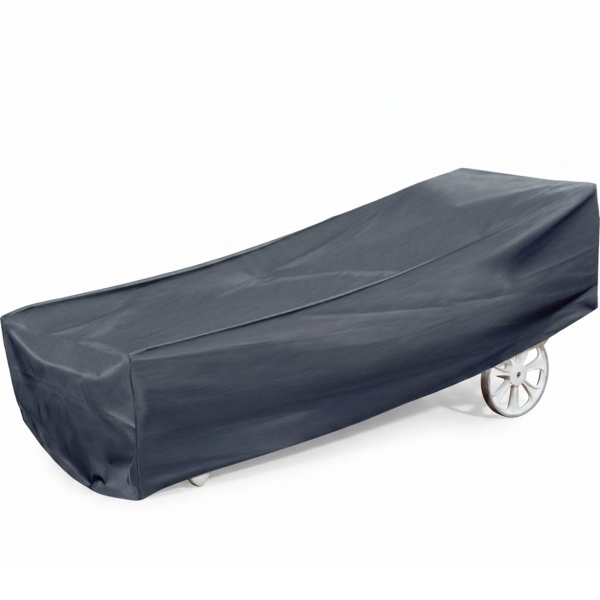 Deluxe Abdeckplane für Rollliegen - Sonnenliegen Schutzhülle, anthrazit, 200x75x40/70 cm, UV- & wetterbeständig, passgenau