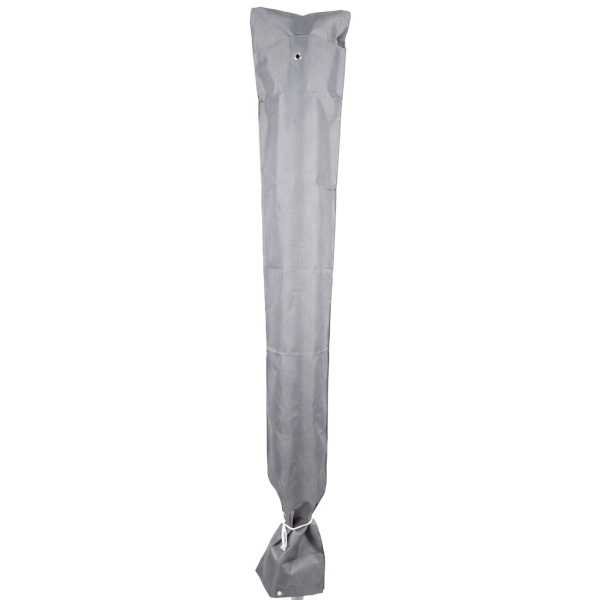 Deluxe Sonnenschirm Schutzhaube Anthrazit 200-400 cm - Robuste Regenhülle aus 420D Oxford Polyester mit Reissverschluss, Ösen und Zugschnur