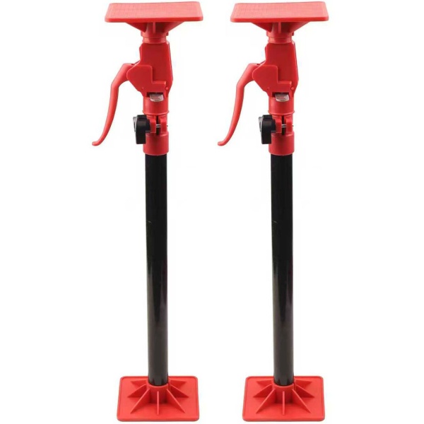 Montagestütze 2er-Set – Flexibel ausziehbar von 115-310 cm, 50 kg Tragkraft je Stütze, mit 45° Neigung & 10cm Stempel, TÜV/GS geprüfte Deckenstütze