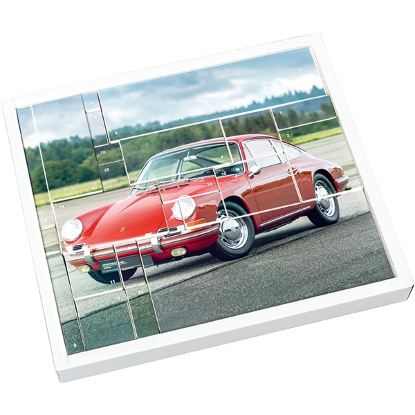 Porsche 911 Adventskalender als Modellauto-Bausatz in 1:43 mit Sound: Hochwertiges Retro-Sammler-Auto-Geschenk für Erwachsene & Kinder ab 14 Jahren