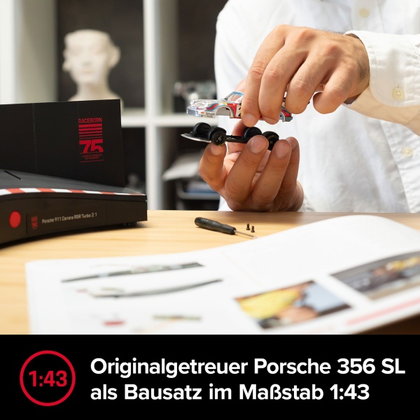 Porsche 911 Carrera RSR Turbo 2.1 Adventskalender - Hochwertiger Modell-Bausatz 1:43 mit Sound - Sammlerstück für Auto-Fans & Technik-Liebhaber