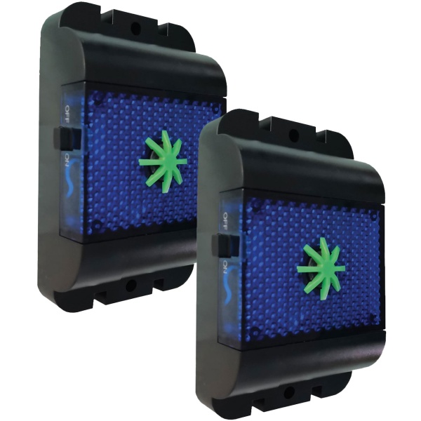 2er-Set Effektiver Ultraschall Wildtiervertreiber: Marderabwehr & Nagervertreiber mit LED Blinklicht für Garten, Balkon, Feld, Fahrzeug & Haus