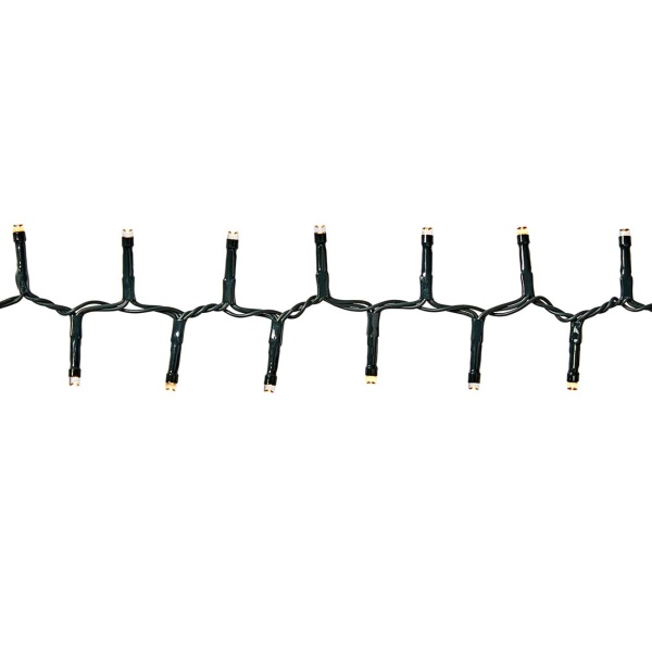 2er-Set LED Lichterkette Cluster je 700 LEDs warmweiss, je 14 m – Büschel-Lichterkette für innen & aussen, 7 Effekte, Timer - Weihnachtsbeleuchtung