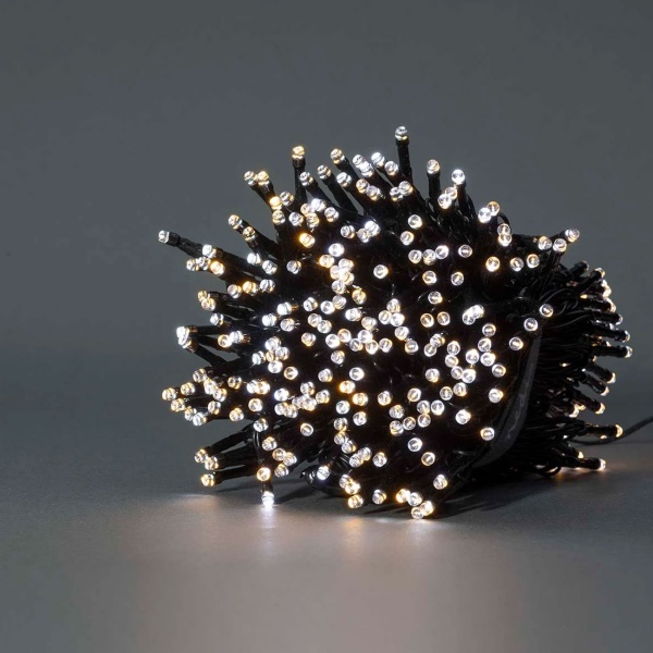 2er-Set LED Lichterkette WLAN mit 400 LEDs warmweiss bis kaltweiss – App-Steuerung, Sprachsteuerung, dimmbar, Timer - Für aussen IP65, 5m Zuleitung