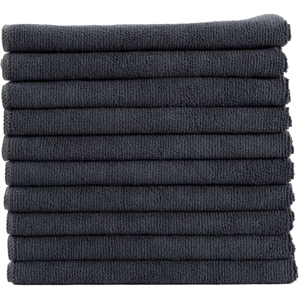 10er-Set Mikrofaser-Putztücher Anthrazit 40x40cm - 300 g/m² - Extrem saugstark, fusselfrei & streifenfrei - Hochwertige Reinigungstücher bis 90°C waschbar