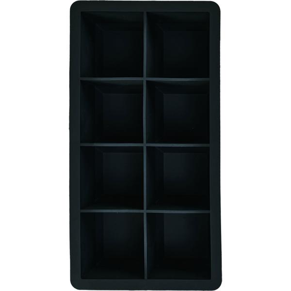 3er-Set XXL Silikon Eiswürfelform (8 Fächer, 5x5cm): Grosse Eiswürfel, 1 Liter Füllmenge – BPA-freie, langlebige & wiederverwendbare Eiswürfelform