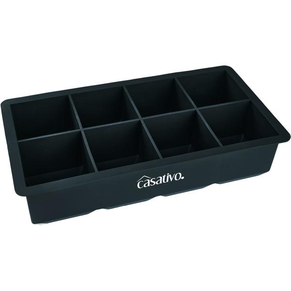 3er-Set XXL Silikon Eiswürfelform (8 Fächer, 5x5cm): Grosse Eiswürfel, 1 Liter Füllmenge – BPA-freie, langlebige & wiederverwendbare Eiswürfelform