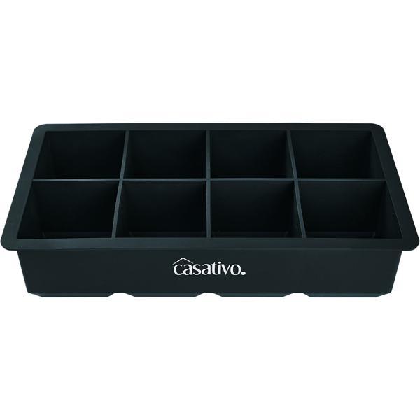 3er-Set XXL Silikon Eiswürfelform (8 Fächer, 5x5cm): Grosse Eiswürfel, 1 Liter Füllmenge – BPA-freie, langlebige & wiederverwendbare Eiswürfelform