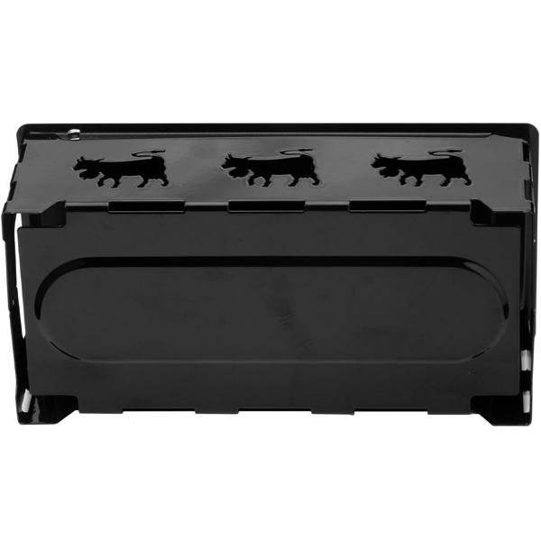 3er-Set Teelicht-Raclette für 1-2 Personen, Set ohne Strom, Teelichter & Schaber, Metall mit originell ausgestanzten Kühen, antihaftbeschichtet