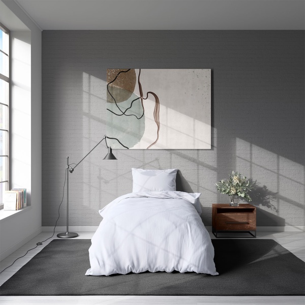 2er-Set Bettwäsche 155x220/80x80 cm, 100% Baumwolle mit Reissverschluss, hautsympathische & atmungsaktive Bett- und Kissenbezüge für erholsamen Schlaf