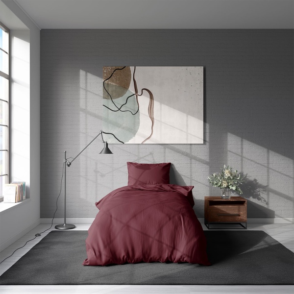 2er-Set Bettwäsche 155x220/80x80 cm, 100% Baumwolle mit Reissverschluss, hautsympathische & atmungsaktive Bett- und Kissenbezüge für erholsamen Schlaf
