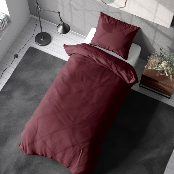 2er-Set Bettwäsche 155x220/80x80 cm, 100% Baumwolle mit Reissverschluss, hautsympathische & atmungsaktive Bett- und Kissenbezüge für erholsamen Schlaf
