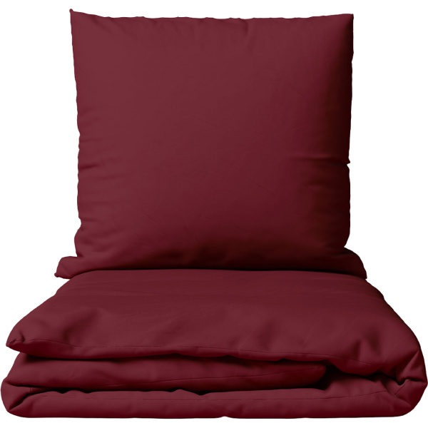 2er-Set Bettwäsche 155x220/80x80 cm, 100% Baumwolle mit Reissverschluss, hautsympathische & atmungsaktive Bett- und Kissenbezüge für erholsamen Schlaf