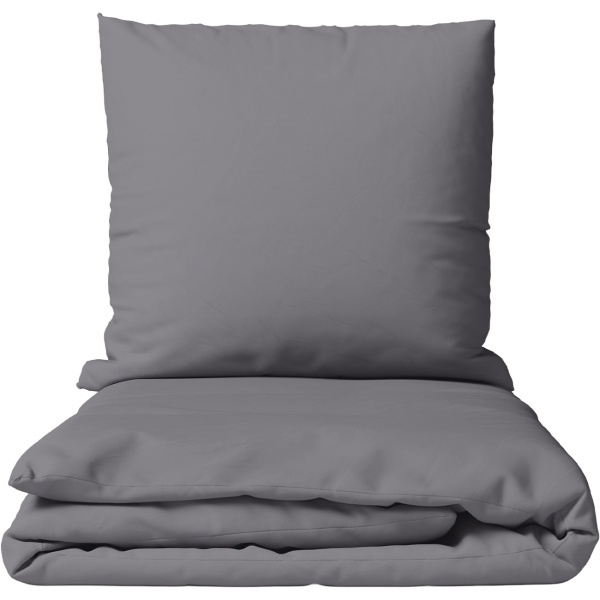 2er-Set Bettwäsche 135x200/80x80 cm, 100% Baumwolle mit Reissverschluss, hautsympathische & atmungsaktive Bett- und Kissenbezüge für erholsamen Schlaf
