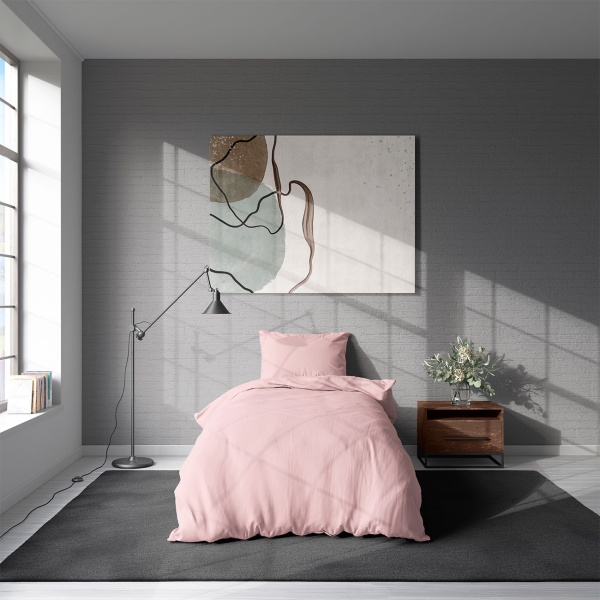 2er-Set Bettwäsche 135x200/80x80 cm, 100% Mikrofaser mit Reissverschluss, hautsympathische & atmungsaktive Bett- & Kissenbezüge, OEKO-TEX Standard 100