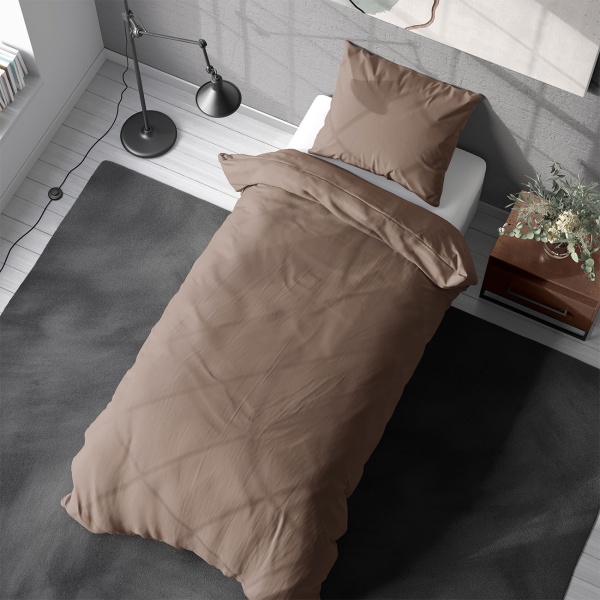 2er-Set Bettwäsche 135x200/80x80 cm, 100% Mikrofaser mit Reissverschluss, hautsympathische & atmungsaktive Bett- & Kissenbezüge, OEKO-TEX Standard 100