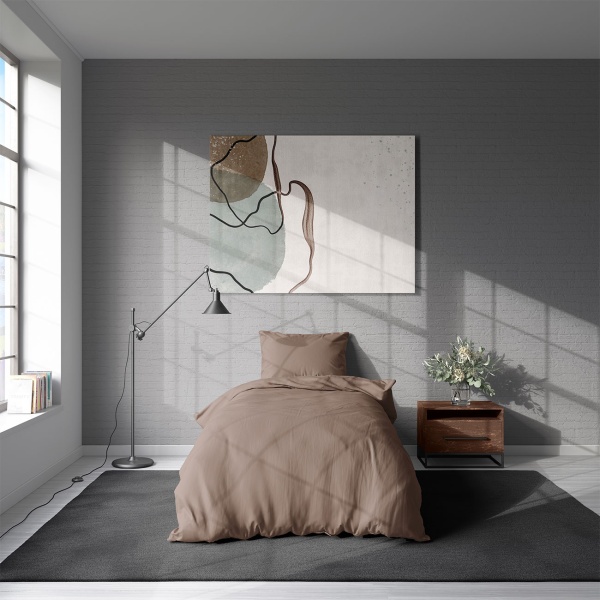 2er-Set Bettwäsche 135x200/80x80 cm, 100% Mikrofaser mit Reissverschluss, hautsympathische & atmungsaktive Bett- & Kissenbezüge, OEKO-TEX Standard 100