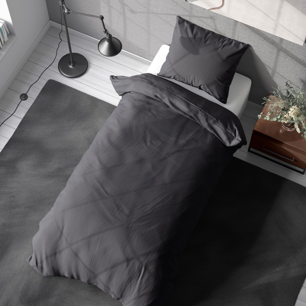 Bettwäsche-Set 135x200/80x80 cm, 100% Mikrofaser mit Reissverschluss, hautsympathischer & atmungsaktiver Bett- und Kissenbezug - OEKO-TEX Standard 100