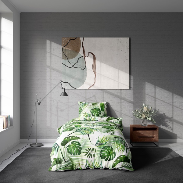 2er-Set Bettwäsche 135x200/80x80 cm, OEKO-TEX 100% Mikrofaser mit Reissverschluss, hautsympathische & atmungsaktive Bett- & Kissenbezüge