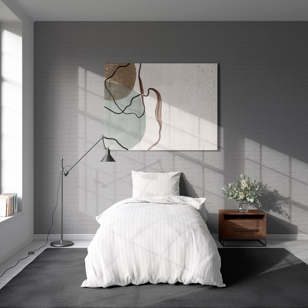 Bettwäsche-Set 135x200/80x80 cm, 100% Mikrofaser mit Reissverschluss, hautsympathischer & atmungsaktiver Bett- und Kissenbezug, Weiss