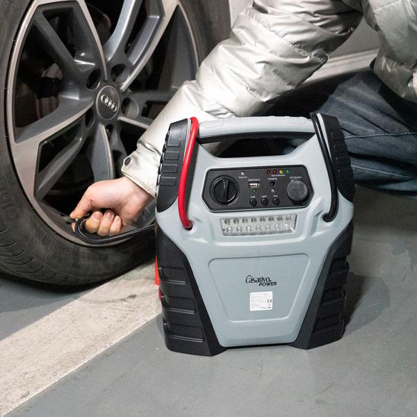 5-in-1 Powerbank mit Starthilfe Booster & Luftkompressor – 12V, 20Ah, 1000A, 150 PSI – leistungsstark, mobil & vielseitig – für Auto, Motorrad & Outdoor