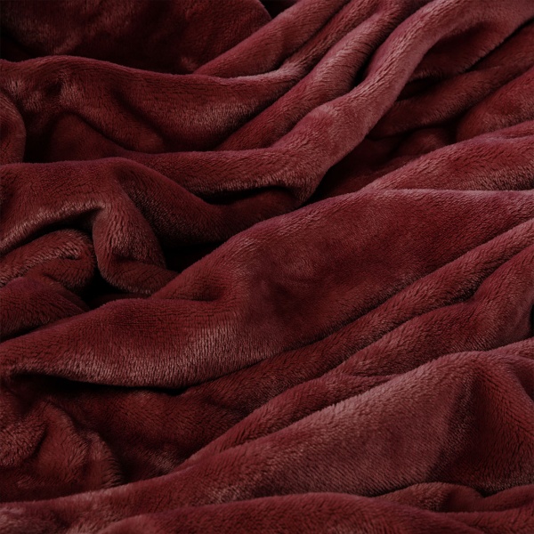2er-Set Bettwäsche Cashmere Touch 135x200/80x80 cm, 100% Mikrofaser: Reissverschluss, hautsympathische & atmungsaktive Bett- & Kissenbezüge - Bordeaux