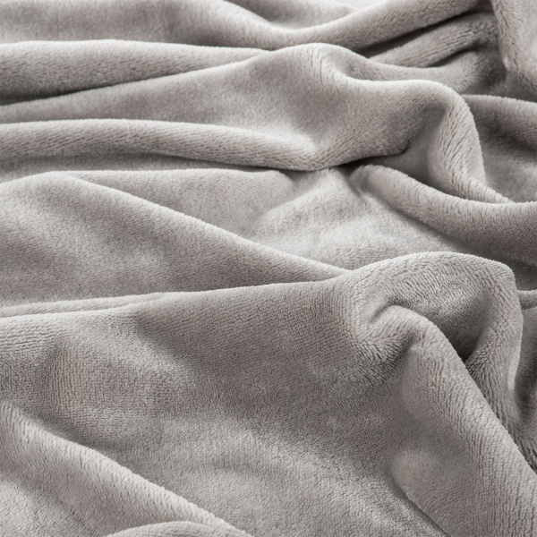 Bettwäsche-Set Cashmere Touch 135x200/80x80 cm, 100% Mikrofaser: Reissverschluss, hautsympathischer & weicher Bett- & Kissenbezug - Anthrazit/Silber