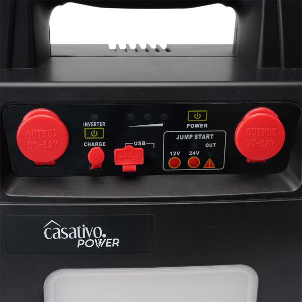 5-in-1 Pkw-Starthilfe 12V/24V (2000A) mit Powerbank 40Ah – Mobiler Batterie-Booster mit 230V-Steckdose, 12V-Ausgang & LED-Leuchte