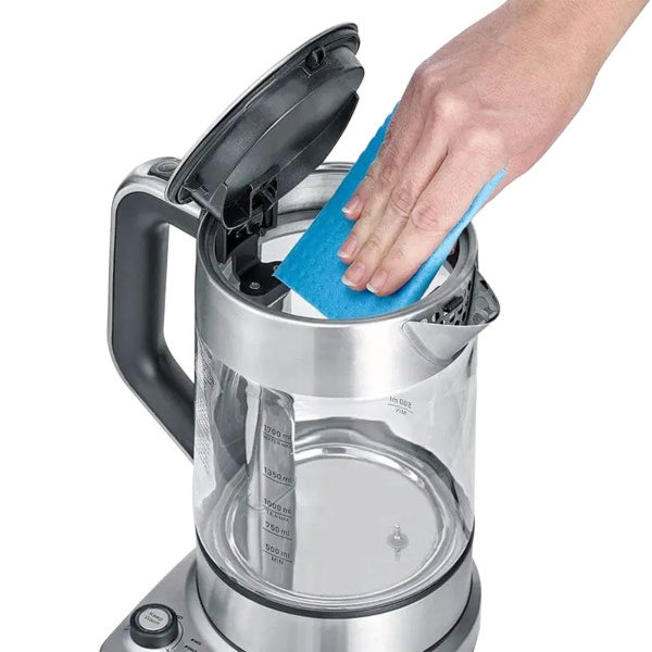 Severin Teekocher Professional, 3000W, 1,7L: mit automatischer Hebefunktion für Tee - perfekt für Büro & Zuhause - Wasserkocher aus Glas & Edelstahl