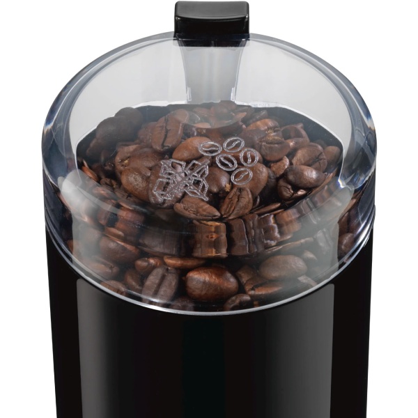 Hochwertige elektrische Bosch Kaffeemühle in Schwarz: Edelstahlmesser für frische Kaffeebohnen, besten Espresso und puren Kaffeegenuss