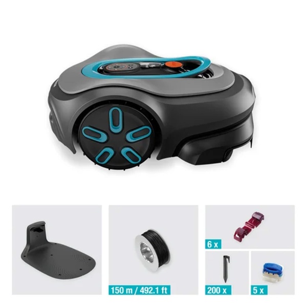 Gardena Mähroboter smart SILENO pro 600 m² – leiser Rasenmäher-Roboter mit App-Steuerung, Kantenmäher & Akku für perfekten Rasen-Schnitt