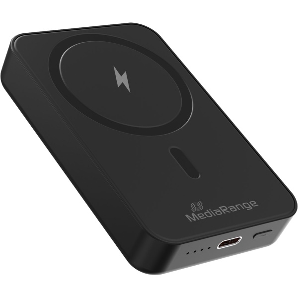 2er-Set Magnetische Powerbank 10000mAh: Kabellose Fast Charge Externe Batterie, Schnellladefunktion: USB-C für Smartphone & Unterwegs