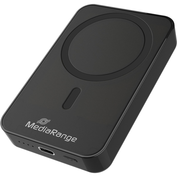 2er-Set Magnetische Powerbank 10000mAh: Kabellose Fast Charge Externe Batterie, Schnellladefunktion: USB-C für Smartphone & Unterwegs