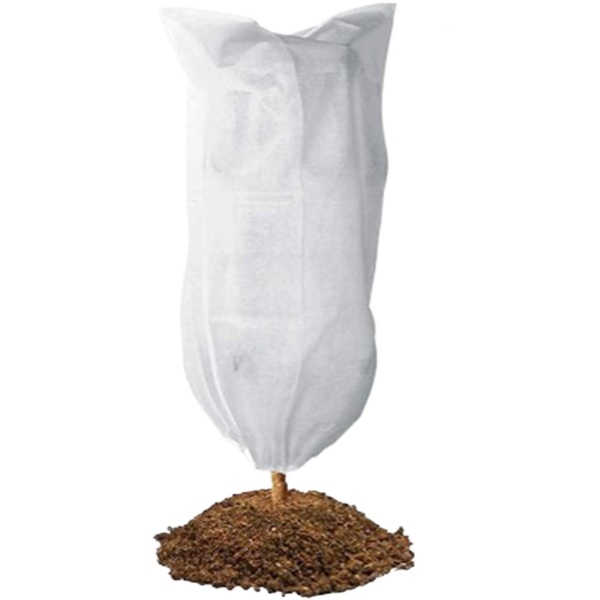 Winterschutz-Vlieshaube mit Reissverschluss & Kordelzug für Pflanzen (60 x 80 cm, Ø 38 cm) – der perfekte Kälteschutz für Topfpflanzen