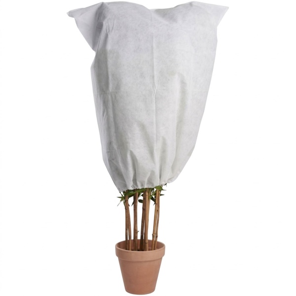 4er-Set Winterschutz-Vlieshaube mit Reissverschluss & Kordelzug für Pflanzen (80 x 120 cm, Ø 50 cm) – der perfekte Kälteschutz für Topfpflanzen