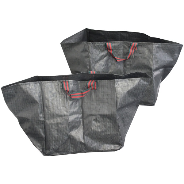 Gartentaschen mit Tragegriff, 64L, im 2er Set – Selbststehender Laub- & Gartenabfallsack wasserabweisend, faltbar für Laub & Rasenschnitt