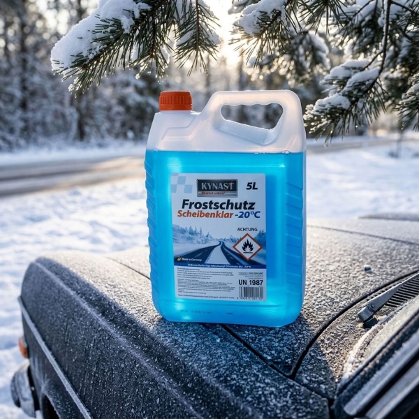 Auto Scheibenfrostschutz 5L bis -20 °C: Fertigmischung für Scheibenwaschanlage & Scheinwerfer – klare Sicht & lackschonend