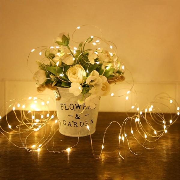 2er-Set Solar Kupferdraht Lichterkette 22m, 200 warmweisse LEDs, IP44 – Energieeffizient, robust und wunderschön