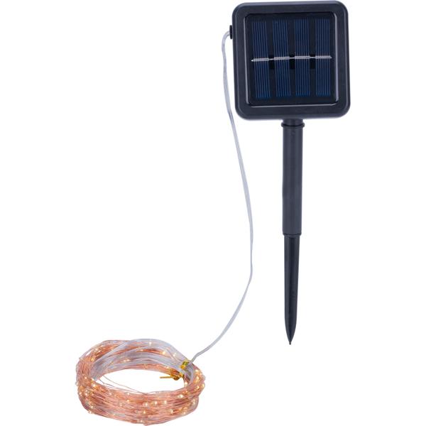 2er-Set Solar Kupferdraht Lichterkette 22m, 200 warmweisse LEDs, IP44 – Energieeffizient, robust und wunderschön