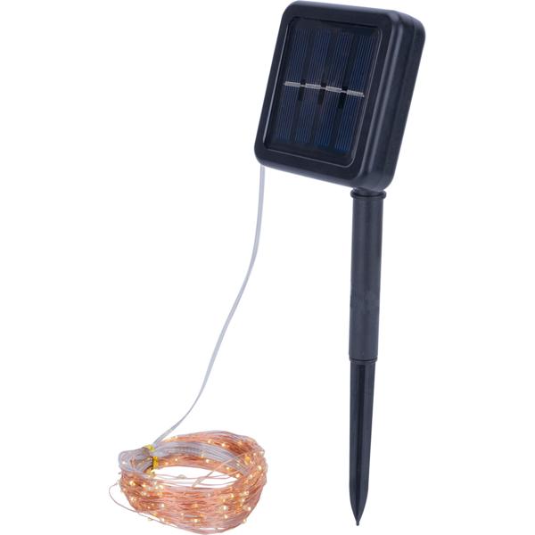 2er-Set Solar Kupferdraht Lichterkette 22m, 200 warmweisse LEDs, IP44 – Energieeffizient, robust und wunderschön