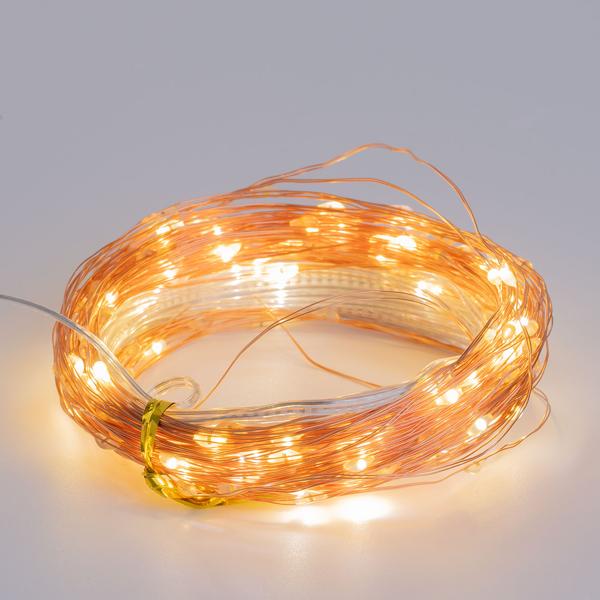 2er-Set Solar Kupferdraht Lichterkette 22m, 200 warmweisse LEDs, IP44 – Energieeffizient, robust und wunderschön