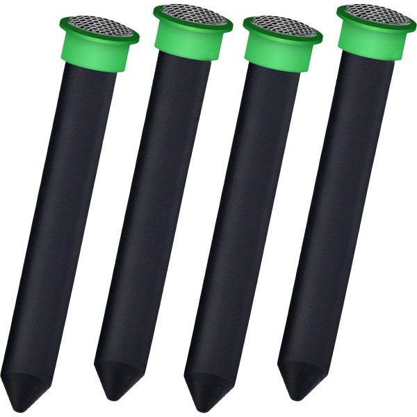 4er-Set Effektiver Tiervertreiber Erdspiess gegen Wühlmäuse, Maulwürfe, Ameisen, Schlangen & Wildtiere - Schutz für Garten & Rasen