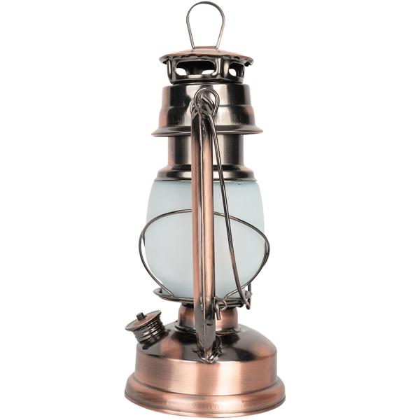 2er-Set Retro-LED-Sturmlaterne (Bronze, 25cm) mit realistischer Flammenoptik – Klassische Laterne mit modernster LED-Technik, batteriebetrieben