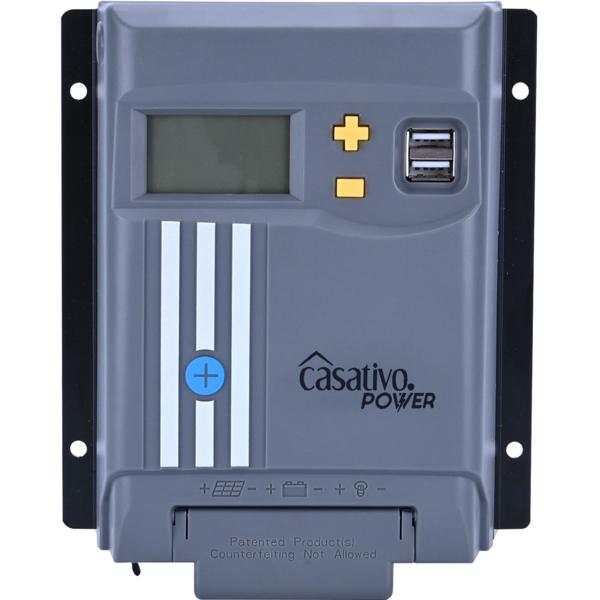 2er-Set MPPT Solarladeregler für 12V/24V Batterien - Max. Solar-Effizienz & Schutz - 20A Ladestrom - LCD-Display - 2 USB-A Ports für Wohnmobile, Boote