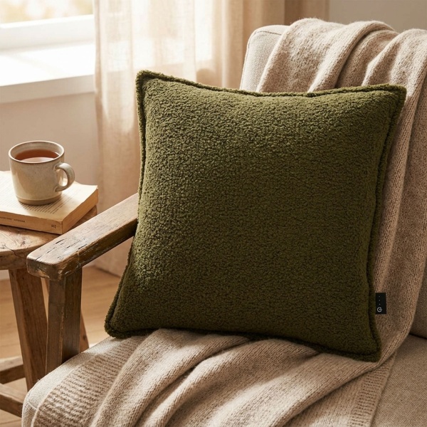 2er-Set Heizkissen 45x45 cm für Rücken, Schulter & Nacken: Angenehm, elektrisch und warm: Gemütliches Wärmekissen mit Powerbank, Grün
