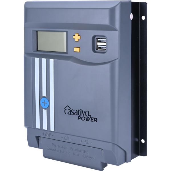 MPPT Solar-Laderegler 40A für 12V & 24V Batterien – Solarladegerät mit LCD-Display, 2 USB-Ports & vollem Überspannungsschutz