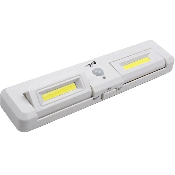 COB-LED-Lichtleiste mit Bewegungsmelder, 180° bei 4 m, einstellbare Lichtstrahlung, ABS-Gehäuse, Schranklicht, inkl. 3x AA Batterien