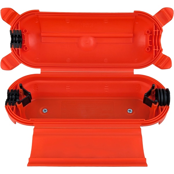 Schutzkapsel für Stromstecker - Robuste wetterfeste Schuko Steckerbox für sichere Stromverbindungen - IP44 - Rot
