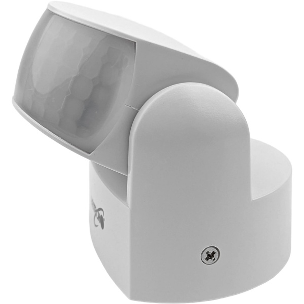 Wand-Bewegungsmelder mit 2 Erfassungssensoren und Dämmerungssensor, IP65, Leuchtdauer einstellbar, 1200 W ohmsch, 600 W LED, für Einfahrten