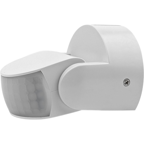 Wand-Bewegungsmelder mit 2 Erfassungssensoren und Dämmerungssensor, IP65, Leuchtdauer einstellbar, 1200 W ohmsch, 600 W LED, für Einfahrten